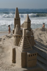 Sandcastle on Copacabana Beach 