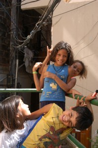 Children in the Favela Vila Canoas 